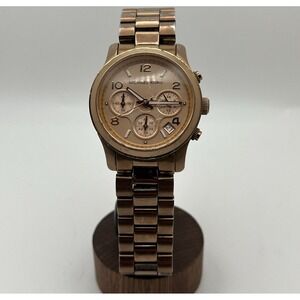 Michael Kors MK5128 Runway Rose Gold Chronograph Women's Watch – 38 mm